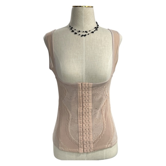 Lady Princess Corset Shapewear XL Nude Beige Slimming Camisole Top - Picture 1 of 5